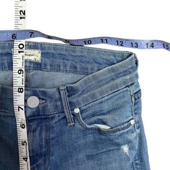 Mother The Looker Undone Hem Looker Crop Ankle Jeans Women Size 25 - Picture 6 of 11